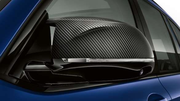 BMW X3 M Competition F97 LCI Facelift 2021 Frozen Marina Bay Blau metallic M Carbon Spiegelkappen