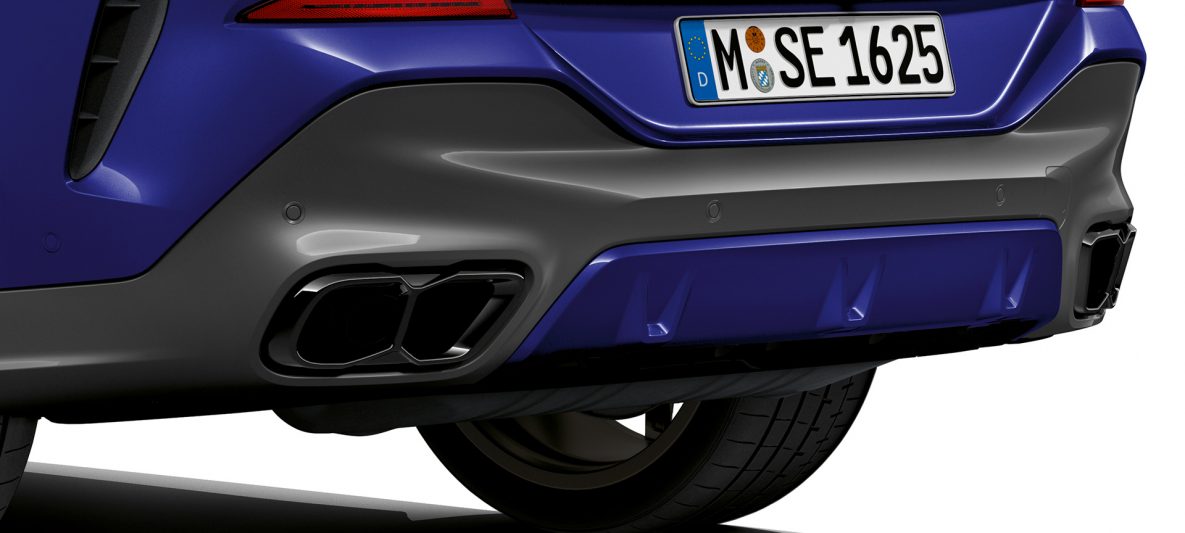 BMW X6 M60i xDrive G06 MP Abgasanlage Nahaufnahme